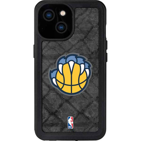 NBA Memphis Grizzlies Dark Rust iPhone 15 Waterproof Case